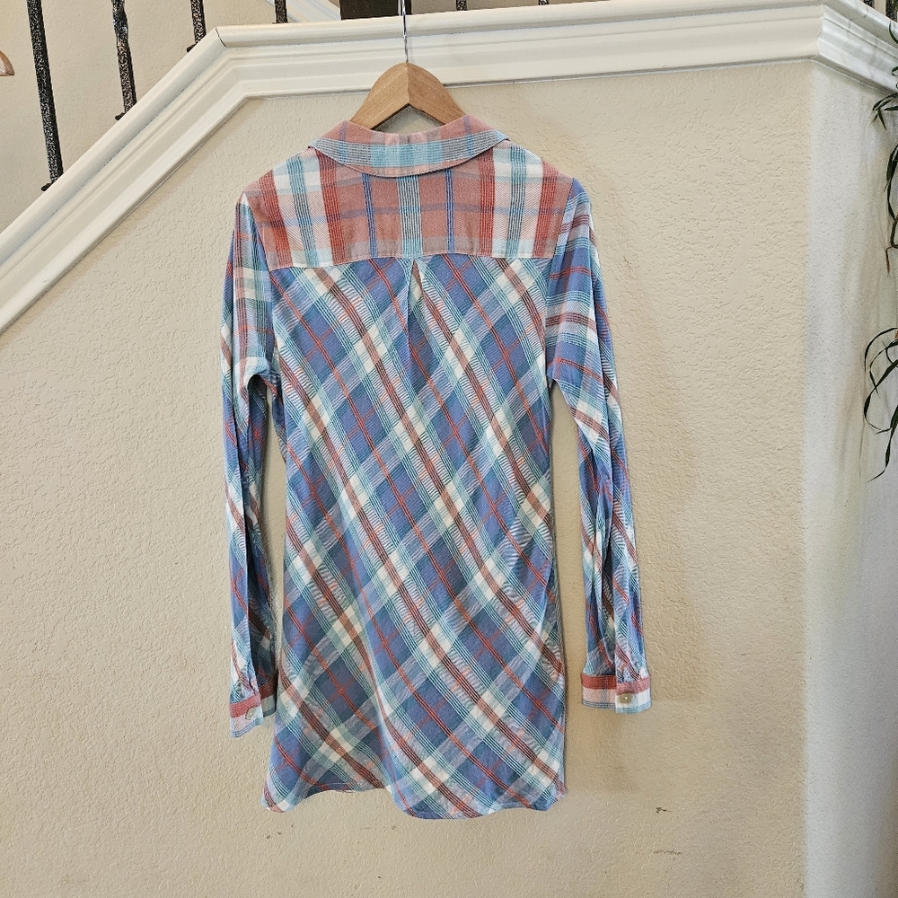 Soft Surroundings Womens Patchwork Plaid Check Tu… - image 2